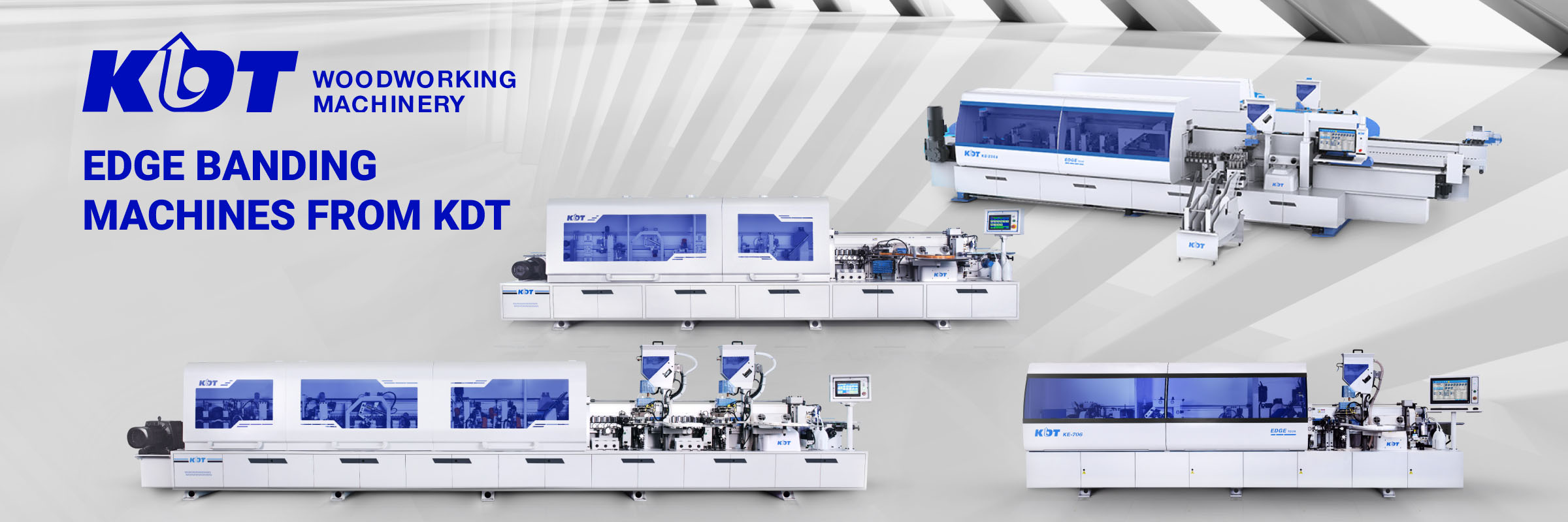 Single-sided edge banding machines